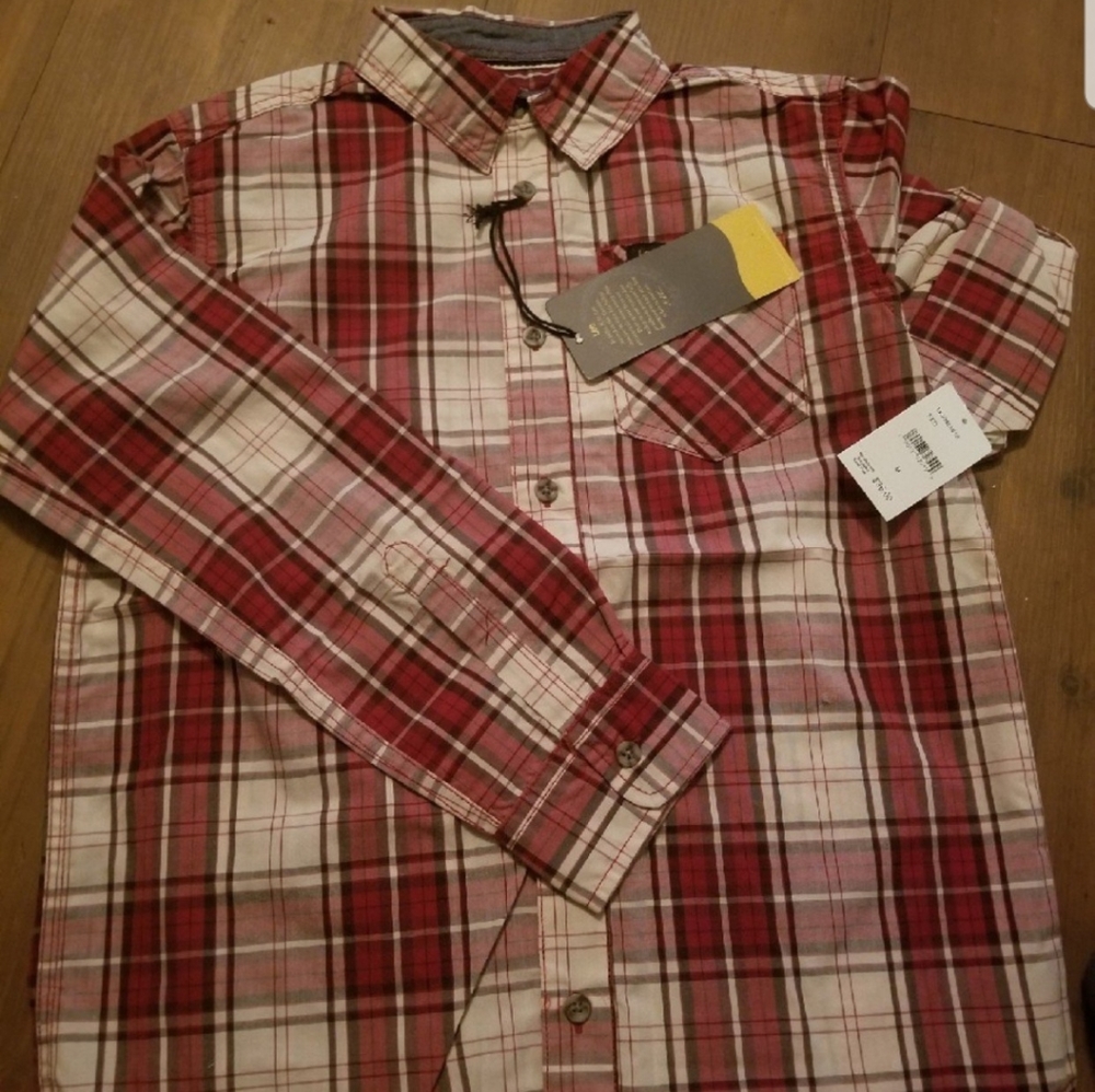 Red plaid shirt